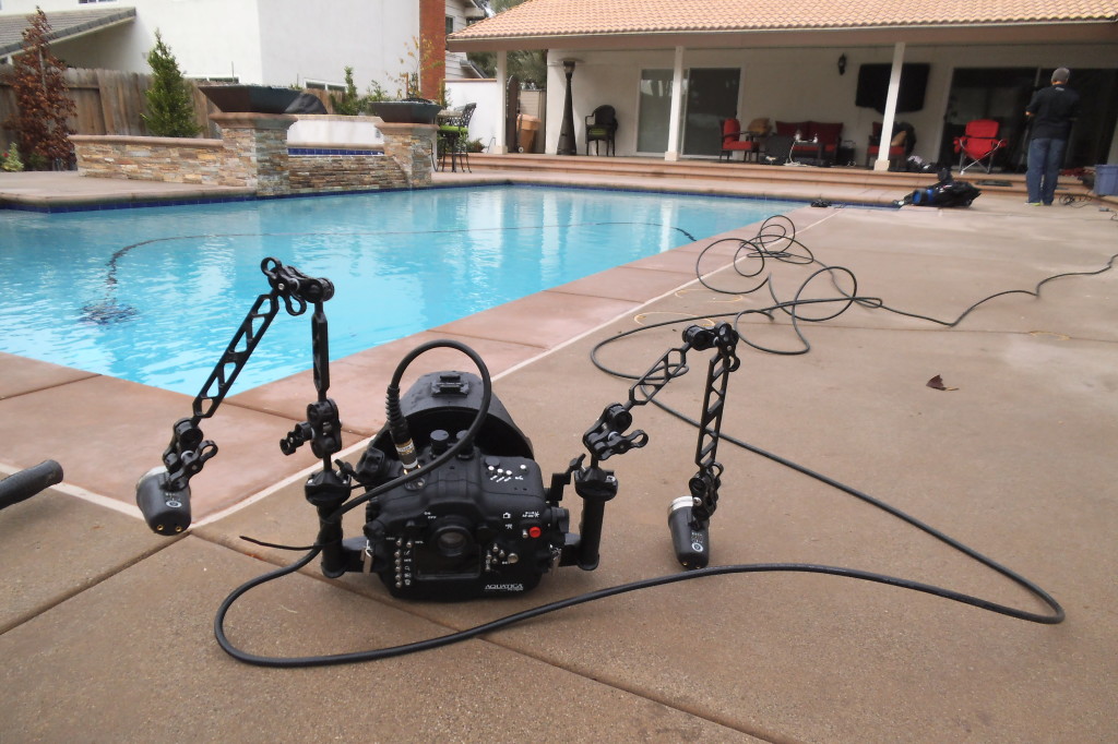 Cameraman Jim Knowlton uses live video feed to the surface on a Canon 5D Mark lll DSCF4475