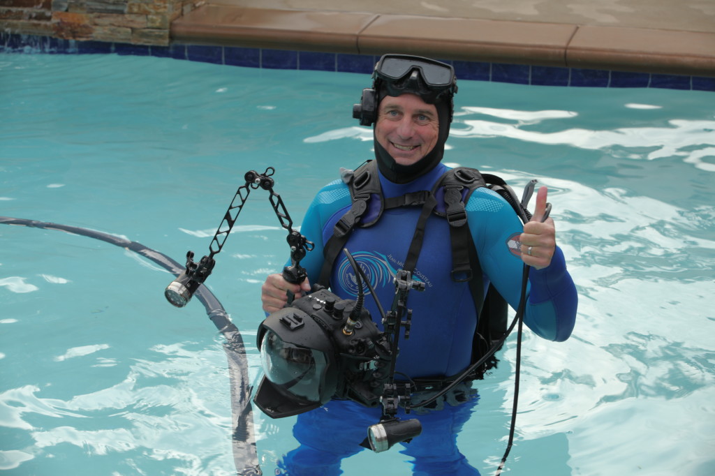 Pool Shoot with Live Video Feed to the Surface